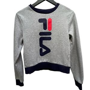 FILA‎ Youth Crewneck Fleece Sweatshirt Size L
